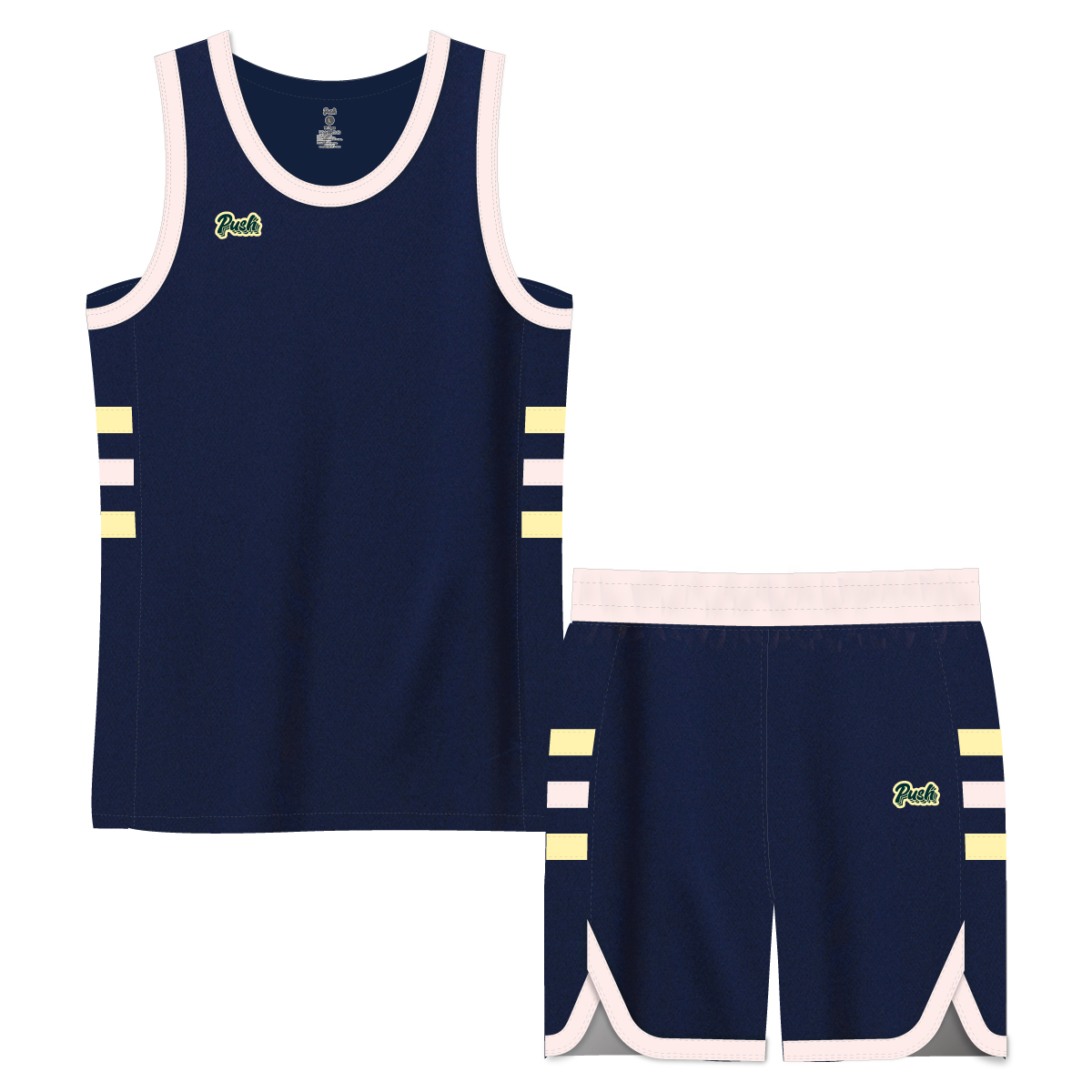 ネイビー/ライトピンク/ライトイエロー